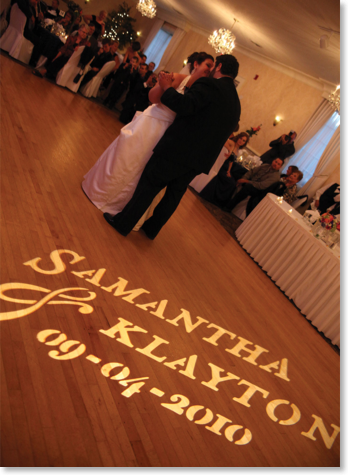 wedding gobo light example 1